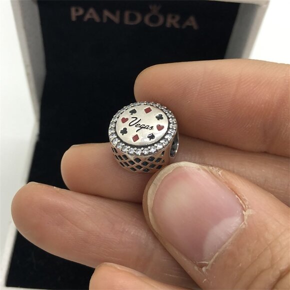 ✨🔥Pandora Vegas Player Bead charm Las Vegas Charm - Picture 6 of 6